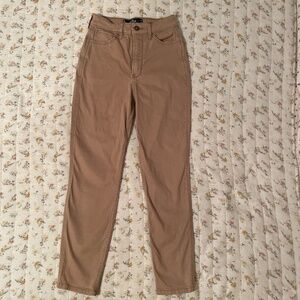 Tan Hollister Ultra High-Rise Mom Pant